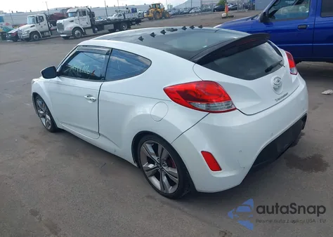 2012 Hyundai Veloster Base W/Gray z USA, uszkodzony, nr VIN KMHTC6AD8CU048797